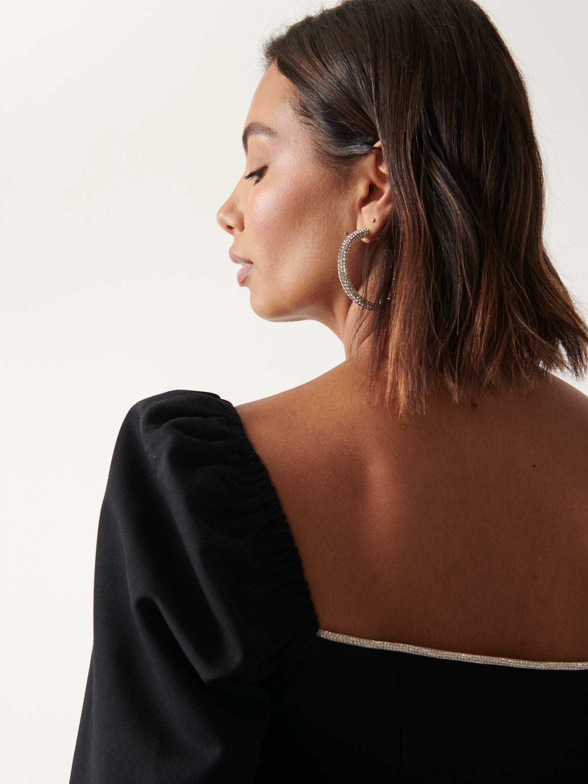 Niamh Embellished Top - Black