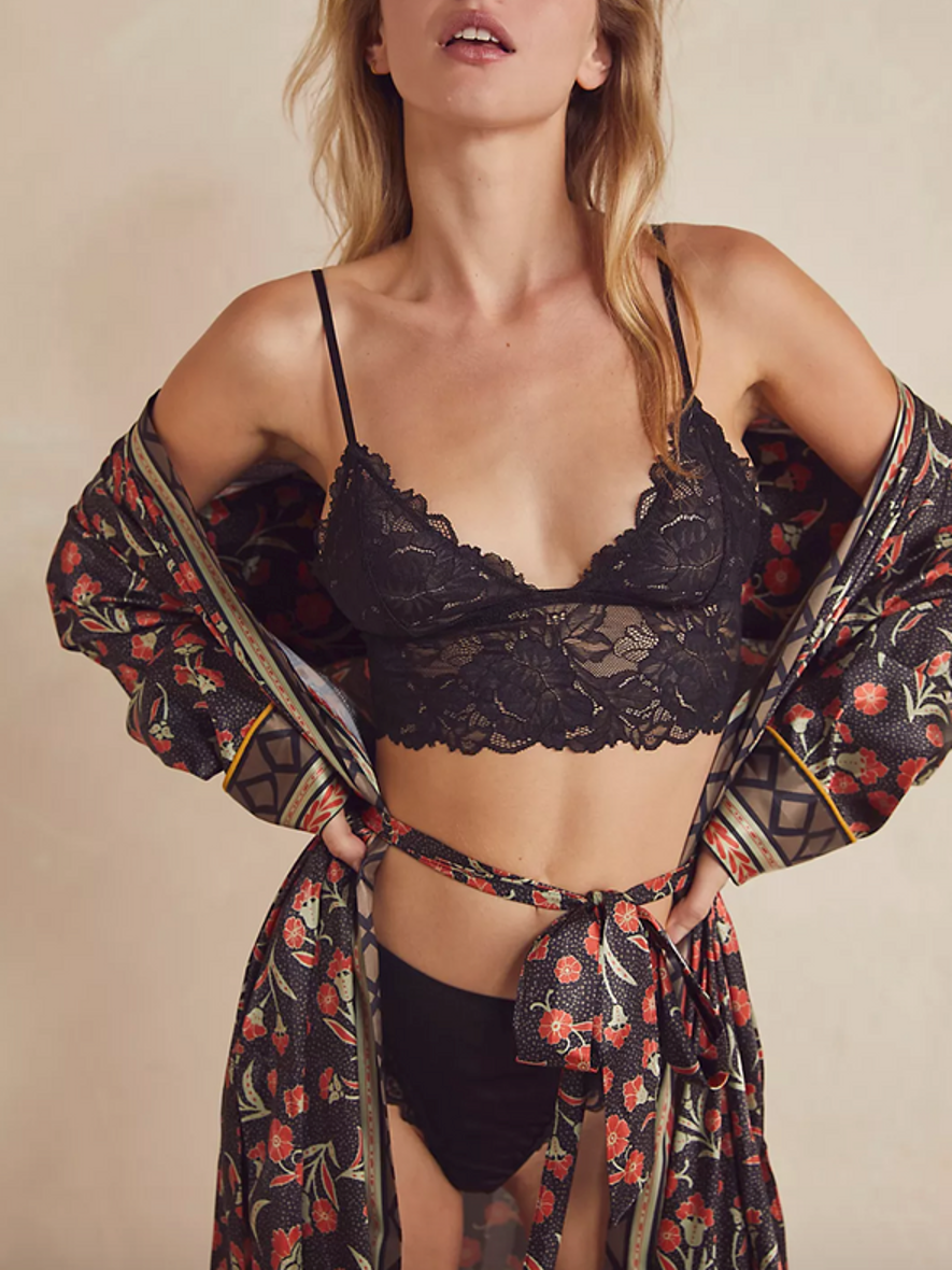 FREE PEOPLE Everyday Lace Longline Bralette