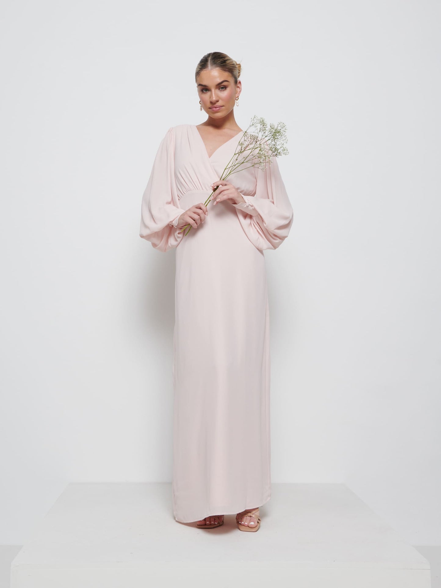 Sienna Chiffon Bridesmaid Dress - Blush