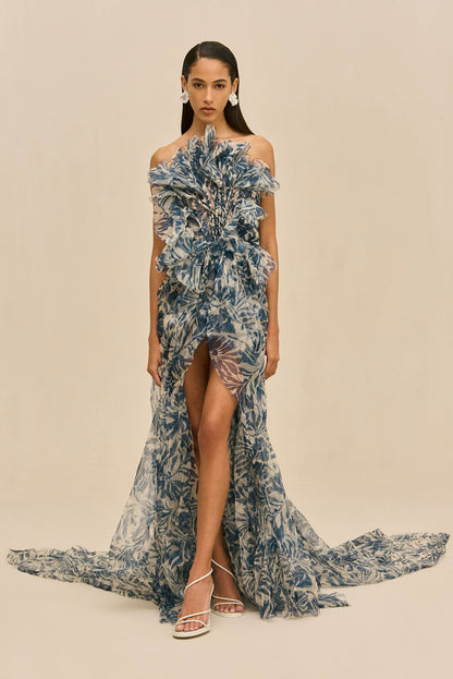 SUZETTE GOWN - ETCHED FLORAL
