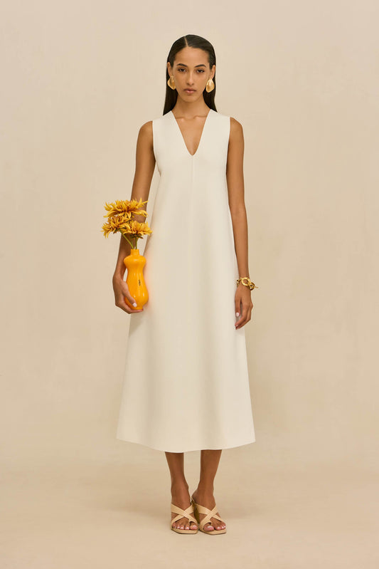 VIOLLET KNIT DRESS - OFF WHITE