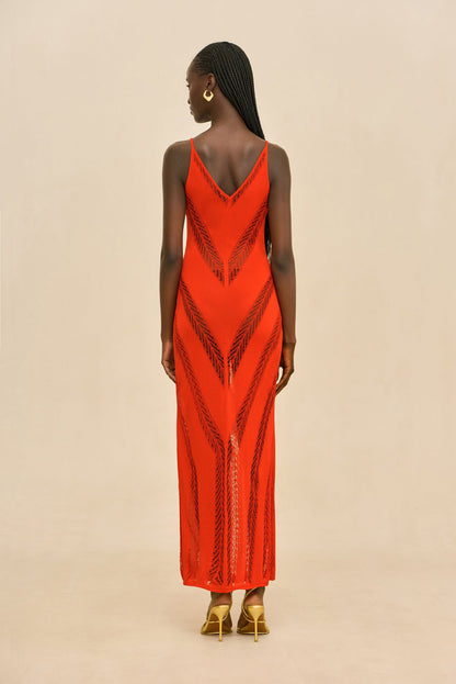 ELZA KNIT DRESS - CANYON
