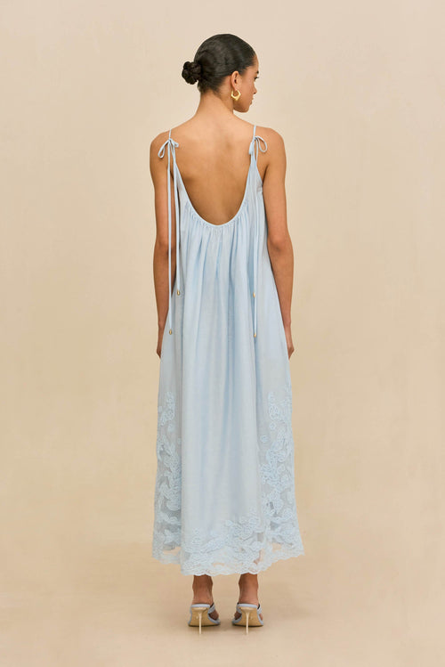 MAGDA DRESS - COASTAL