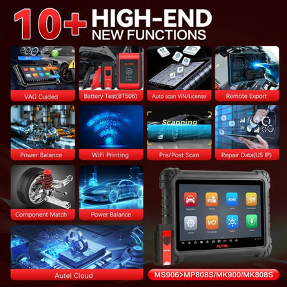 🔥[Hot sale]🔥Autel MS906MAX 2026 Pro All‑Systems Automotive Diagnostic Scanner, 3000+ Active Tests 40+ Service Functions 10 Inch OBD2 Car Scan Tool