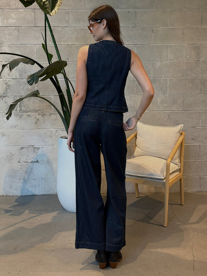 BLACK TAPE Button Front Denim Vest