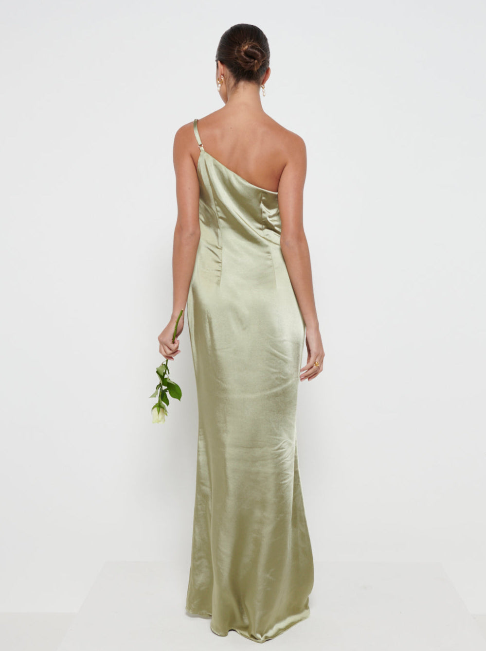 Amelia Maxi Bridesmaid Dress - Matte Olive