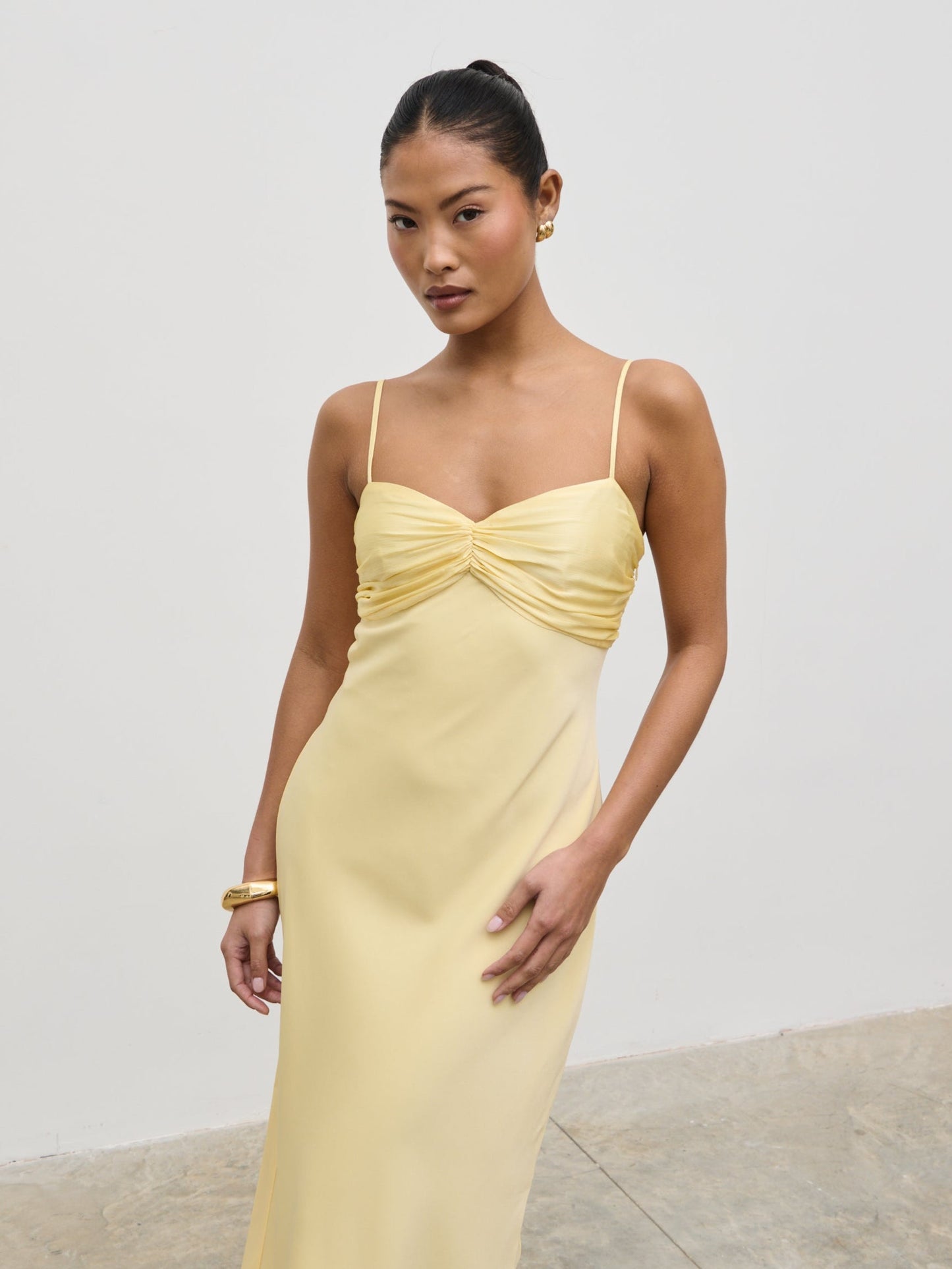 Joely Midaxi Dress - Lemon