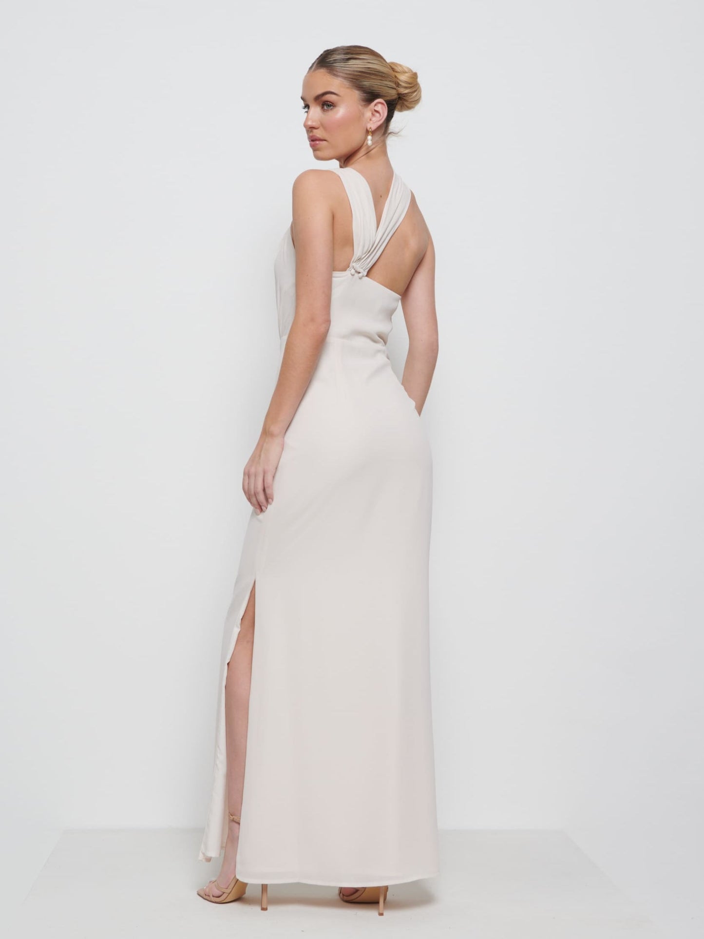 Milly Chiffon Bridesmaid Dress - Champagne