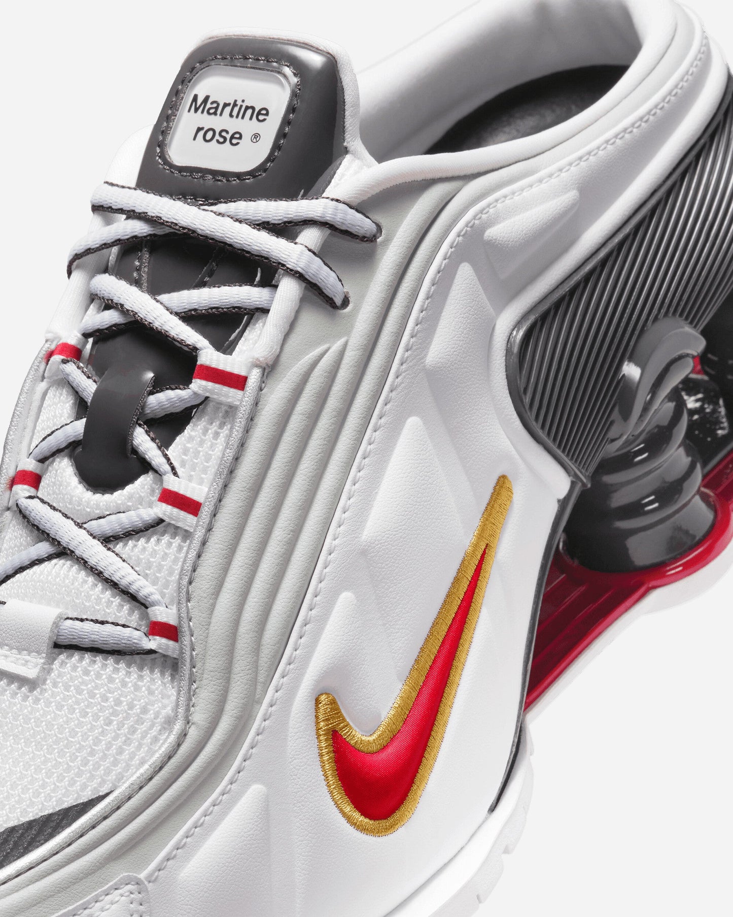 Women's Martine Rose Shox MR4 Sneakers White / Varsity Red