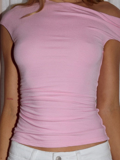 RUNAWAY THE LABEL Sutton One Shoulder Top