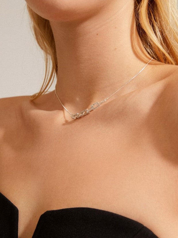 PILGRIM Coby Crystal Pendant Necklace