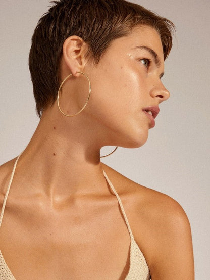 PILGRIM April Recycled Large Hoop Earrings