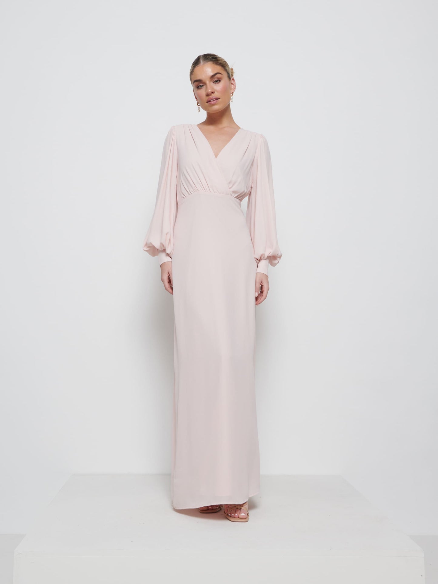 Sienna Chiffon Bridesmaid Dress - Blush
