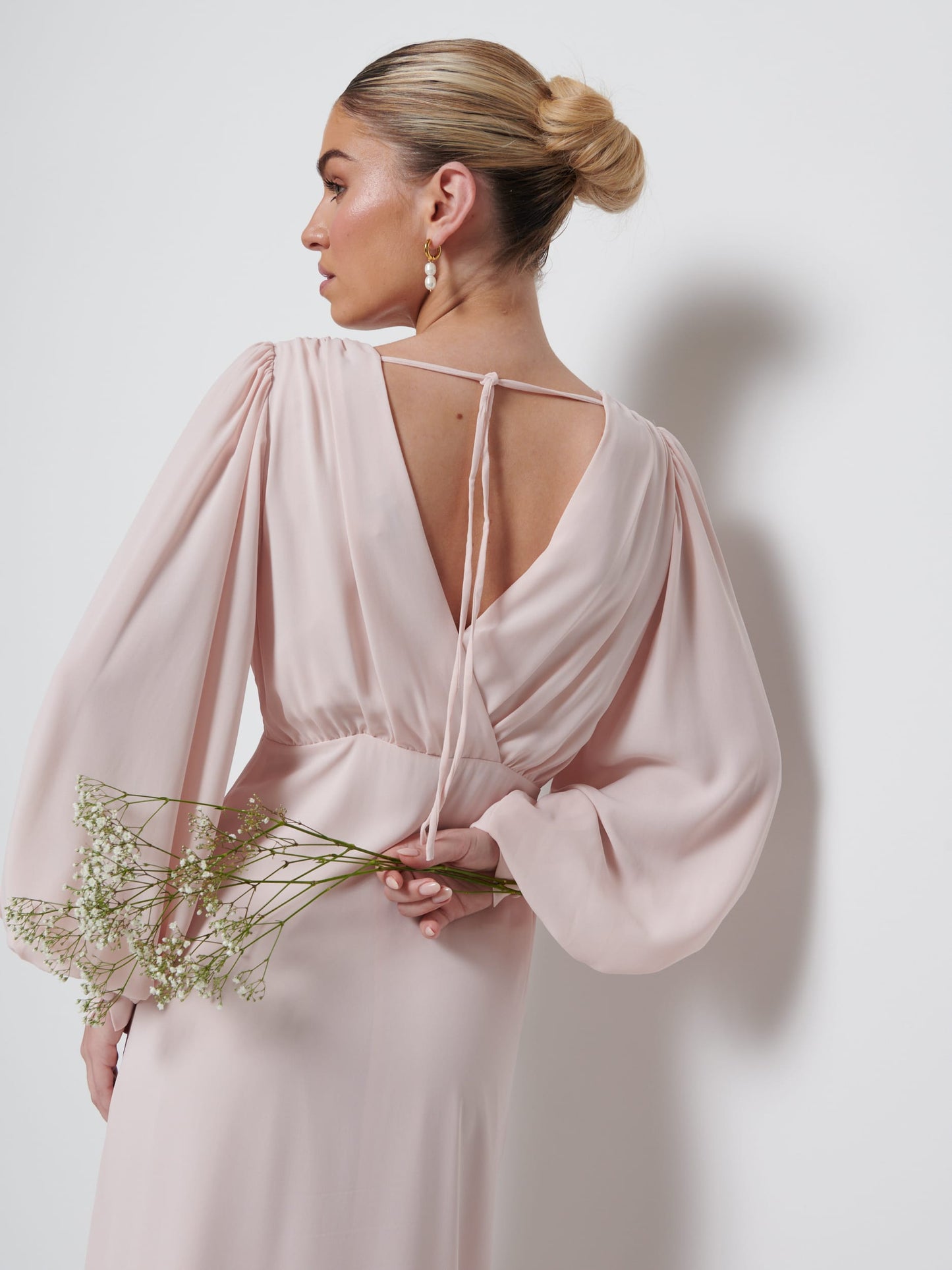 Sienna Chiffon Bridesmaid Dress - Blush