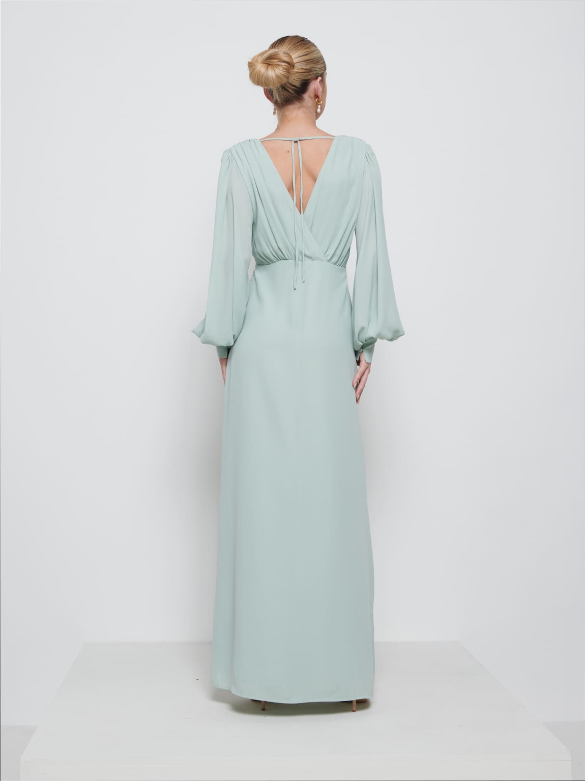 Sienna Chiffon Bridesmaid Dress - Sage