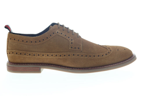 Ben Sherman Birk Long Wing BNM00025 Mens Brown Suede Wingtip Oxfords Shoes