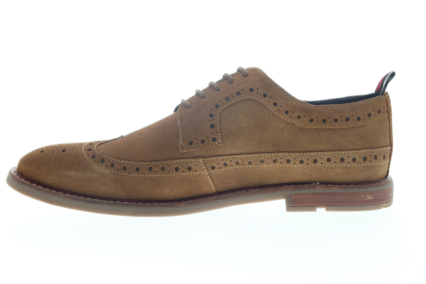 Ben Sherman Birk Long Wing BNM00025 Mens Brown Suede Wingtip Oxfords Shoes