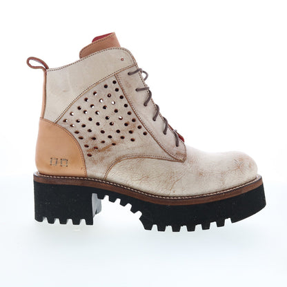 Bed Stu Tanzania F393086 Womens Brown Leather Lace Up Casual Dress Boots